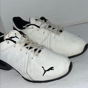 Puma Men's Classic White and Black Sneakers